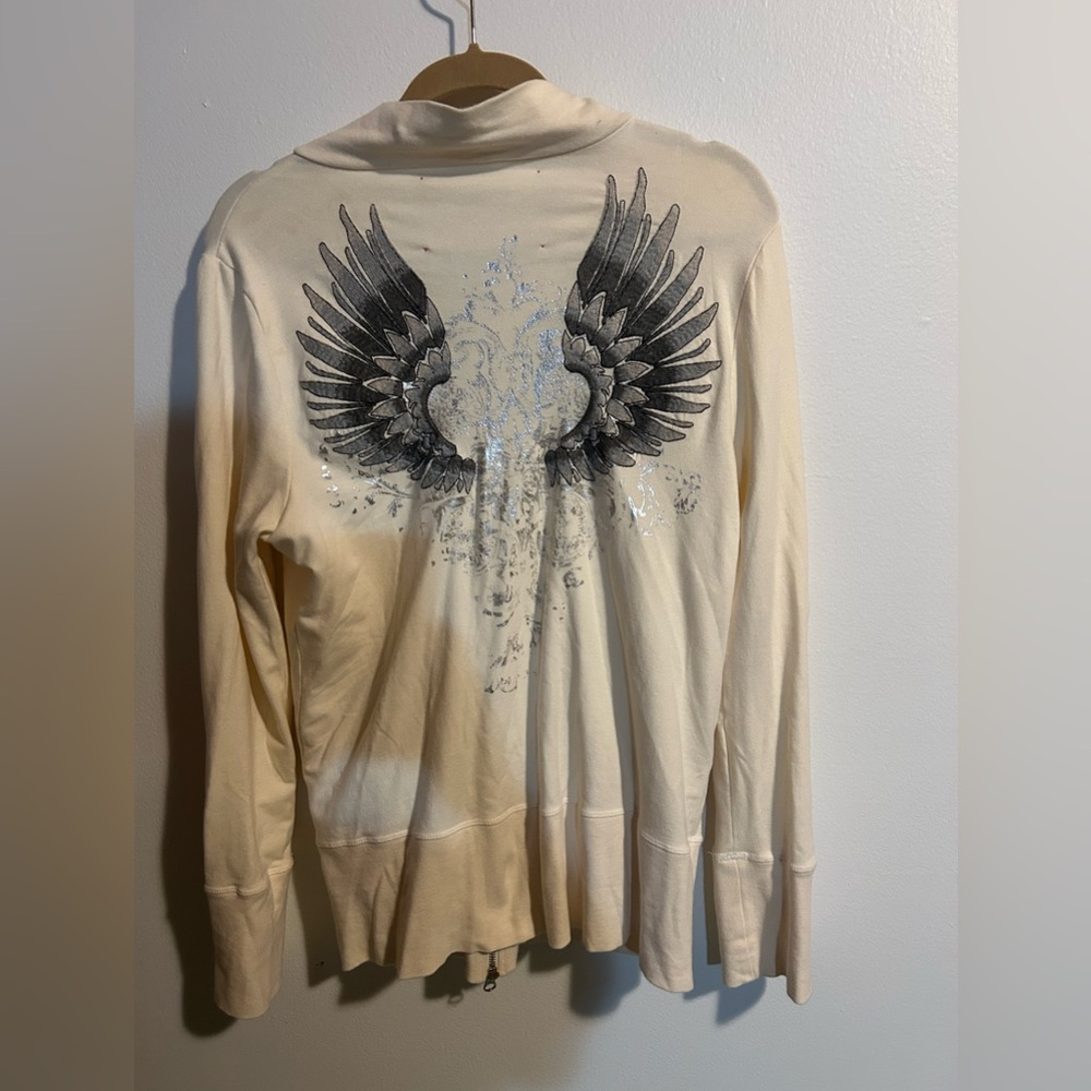Love & Liberty cream zip up sweatshirt